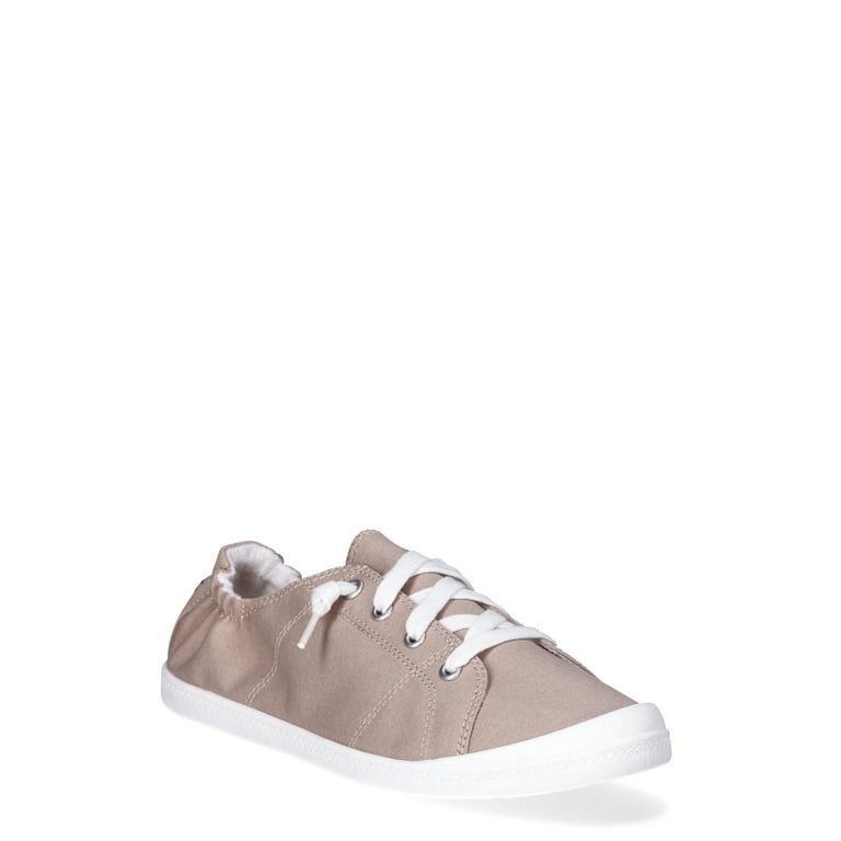Time and tru women's scrunch back canvas sneaker best sale