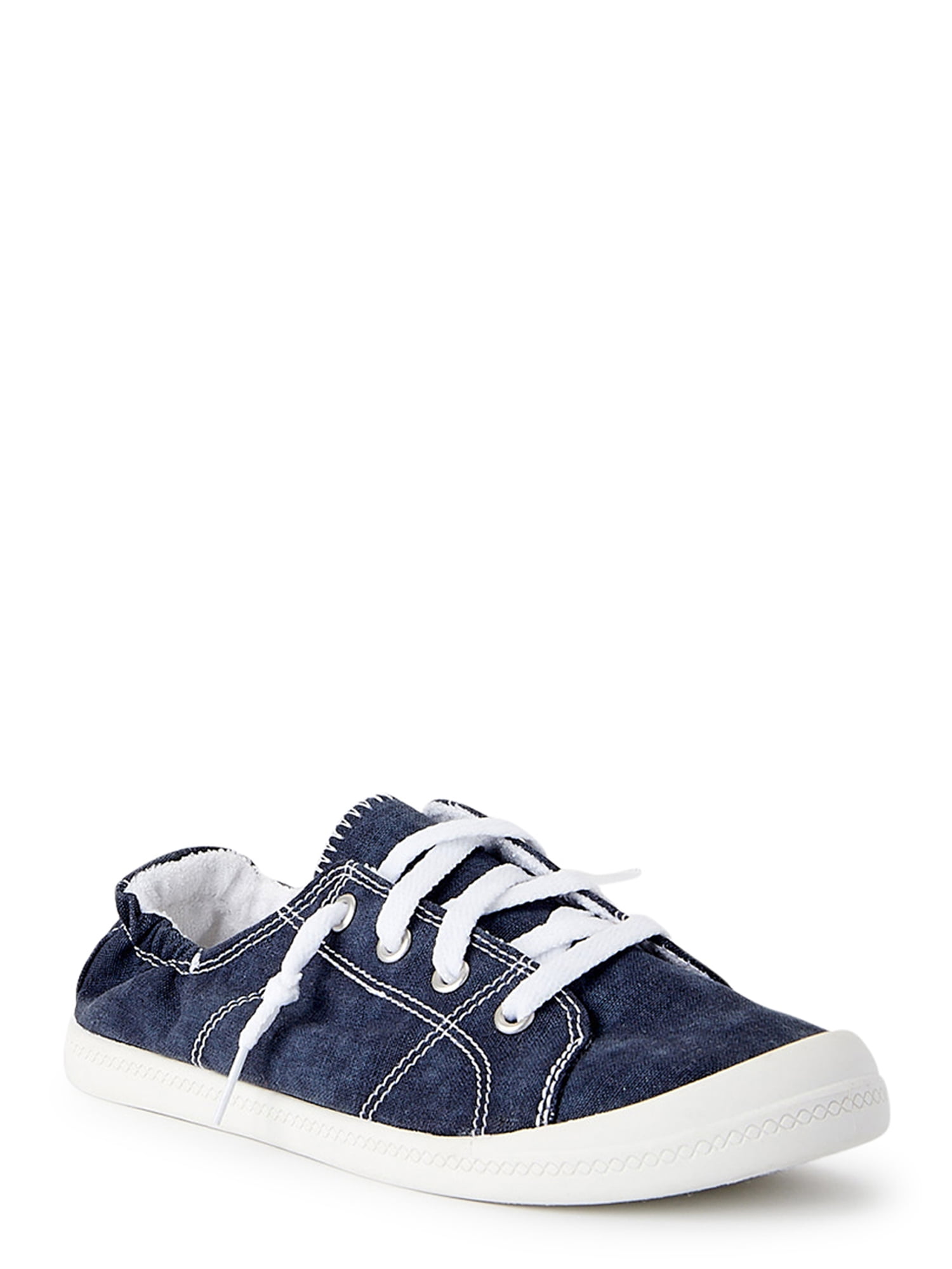 Time and Tru Women's Scrunch Back Slip-On Sneaker