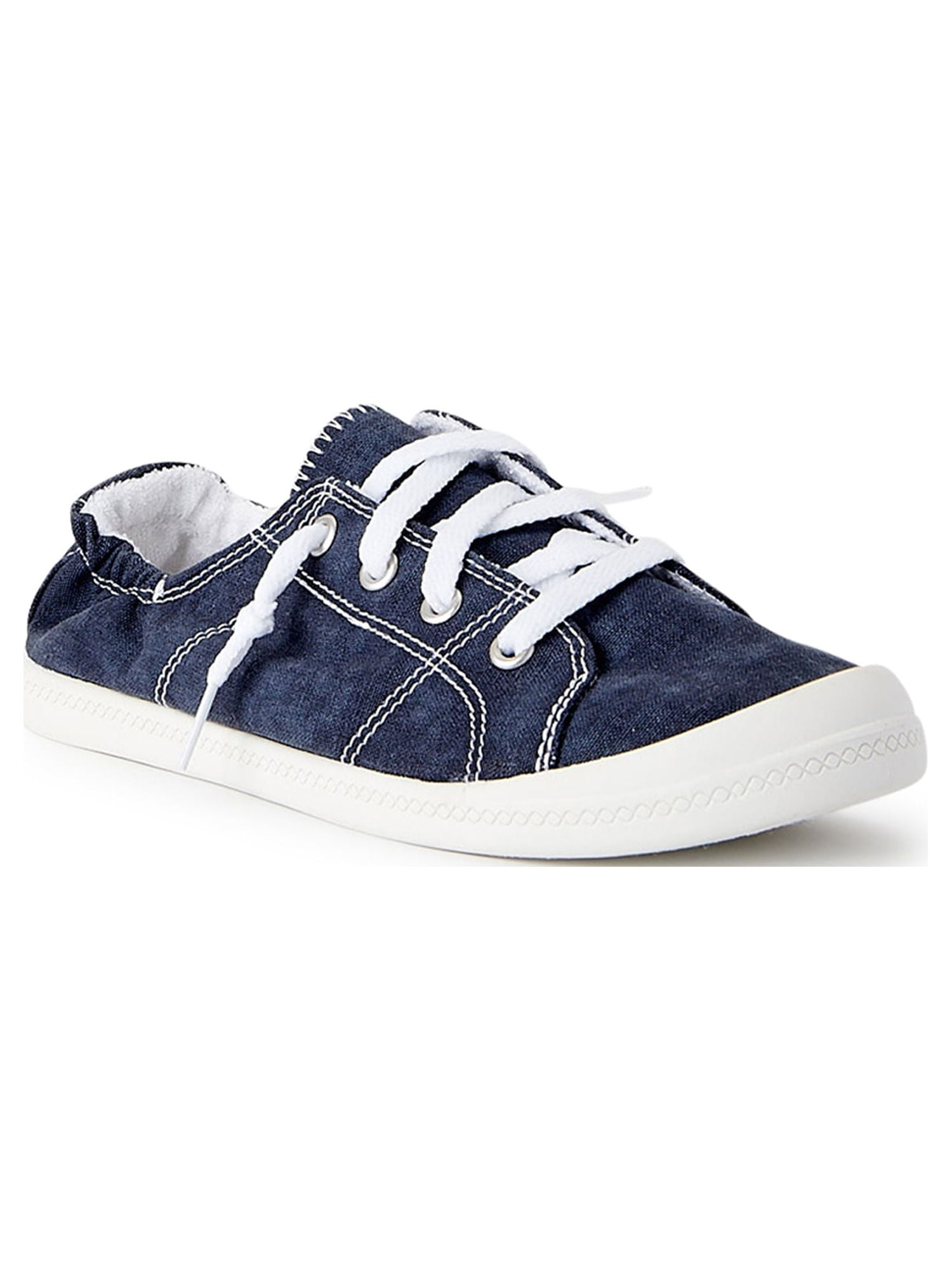 Time and Tru Women's Scrunch Back Slip-On Sneaker