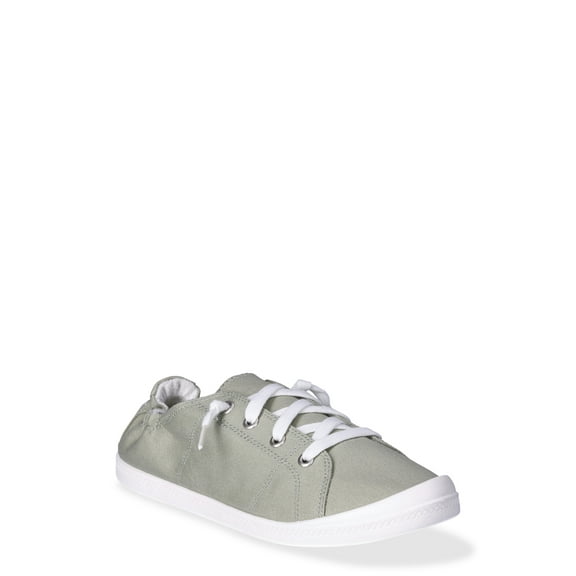 Time and Tru Women's Scrunch Back Slip On Sneakers, Sizes 7-12, Wide Width Available