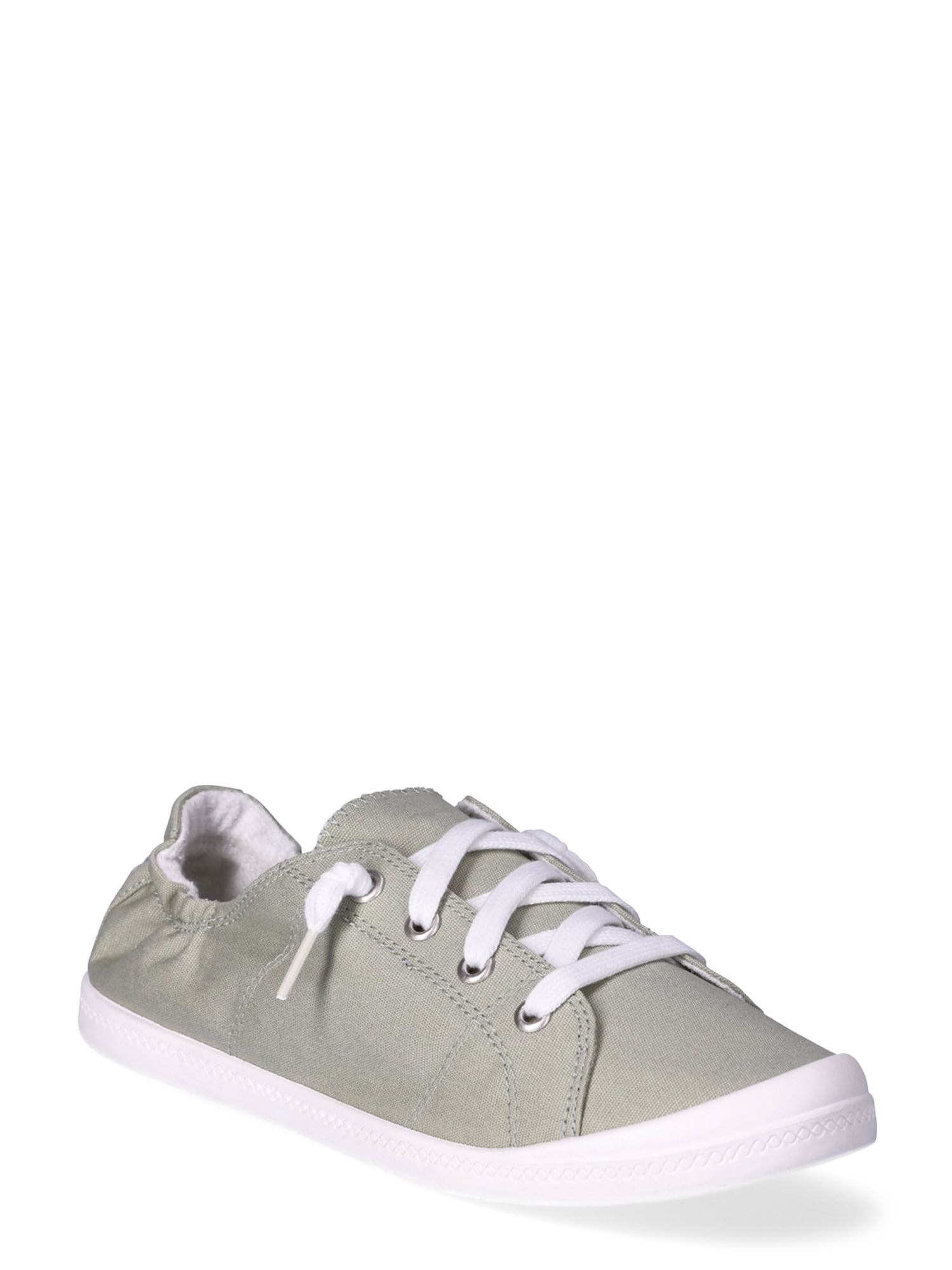 Time and Tru Women's Scrunch Back Slip On Sneakers, Sizes 7-12, Wide Width Available