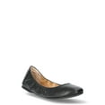 thumbnail image 1 of Time and Tru Women's Scrunch Ballet Flats, Wide Width Available, 1 of 5