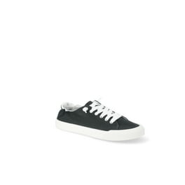 Time and Tru Women's Casual Canvas Sneaker with Scrunch Back and