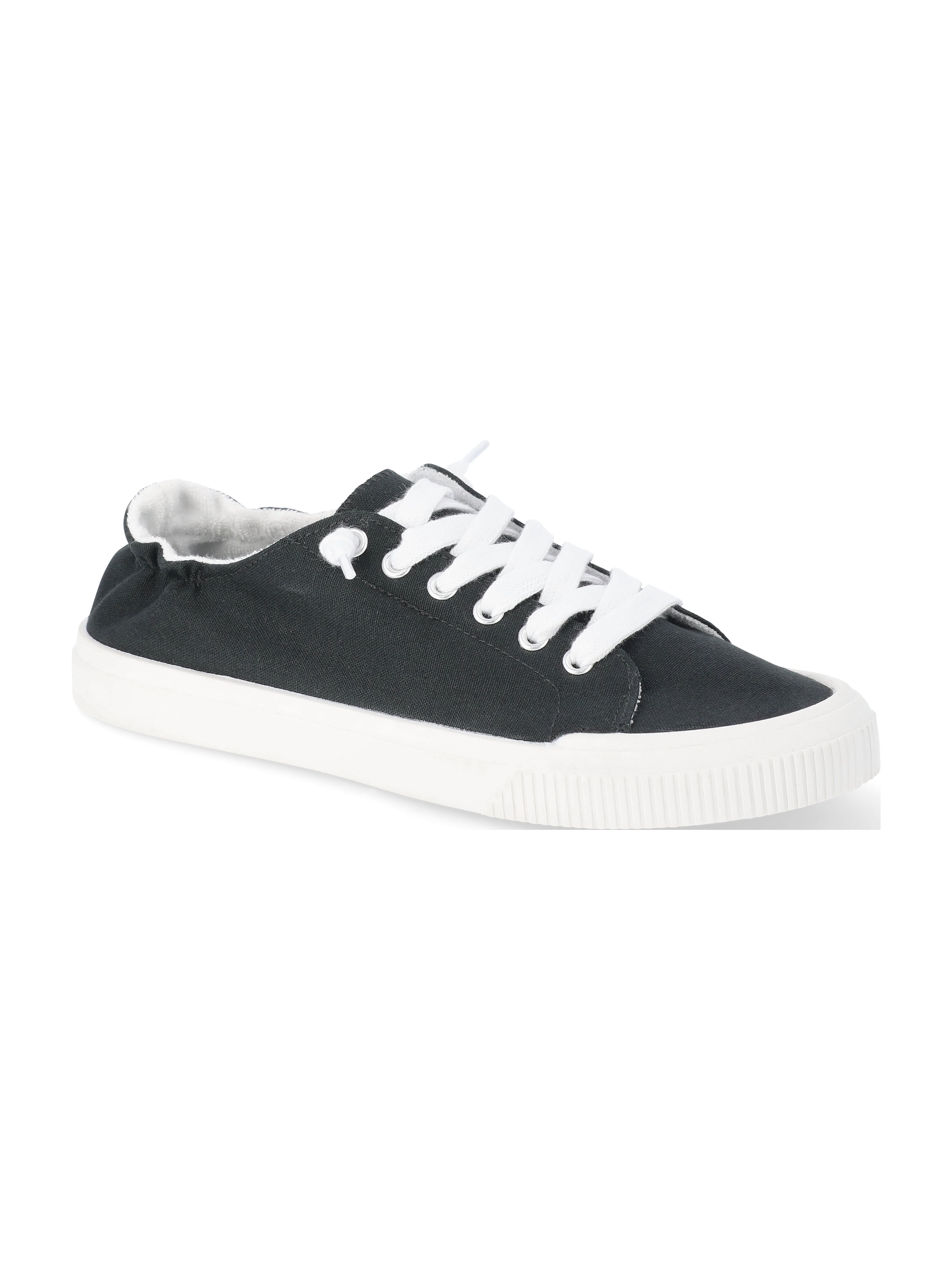 Time and Tru Women's Scrunchback Sneakers Wide Width Casual Slip
