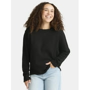 TIME AND TRU Women's Seamed Sweater with Long Sleeves, Midweight, Sizes XS-XXXL