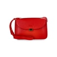 thumbnail image 1 of Time and Tru Women's Seraphina Faux Leather Crossbody Handbag, Red, 1 of 6