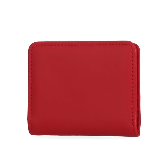 Time and Tru Women's Sharon Two Fold Wallet, Solid Red