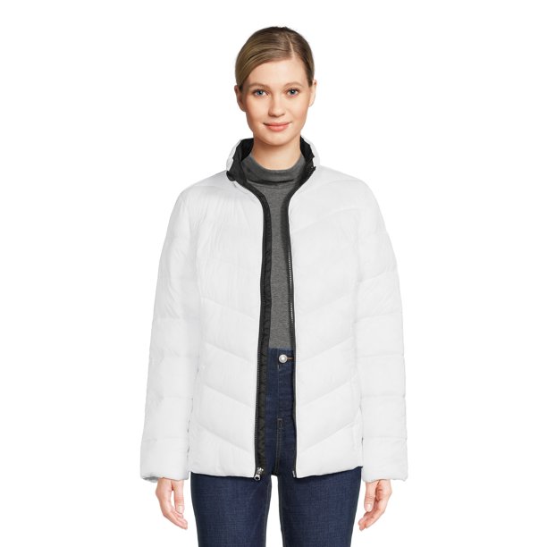 Time and Tru Women's Short Puffer Jacket