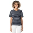 thumbnail image 1 of Time and Tru Women's Short Sleeve Boyfriend Pocket T-shirt, Sizes S-XXXL, 1 of 8