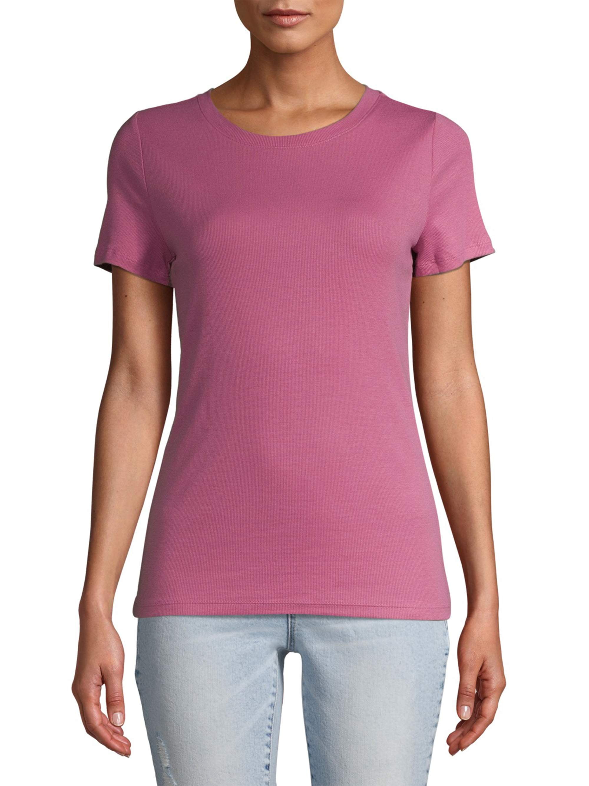 Short Sleeve Rib Cuff Tee main image 1