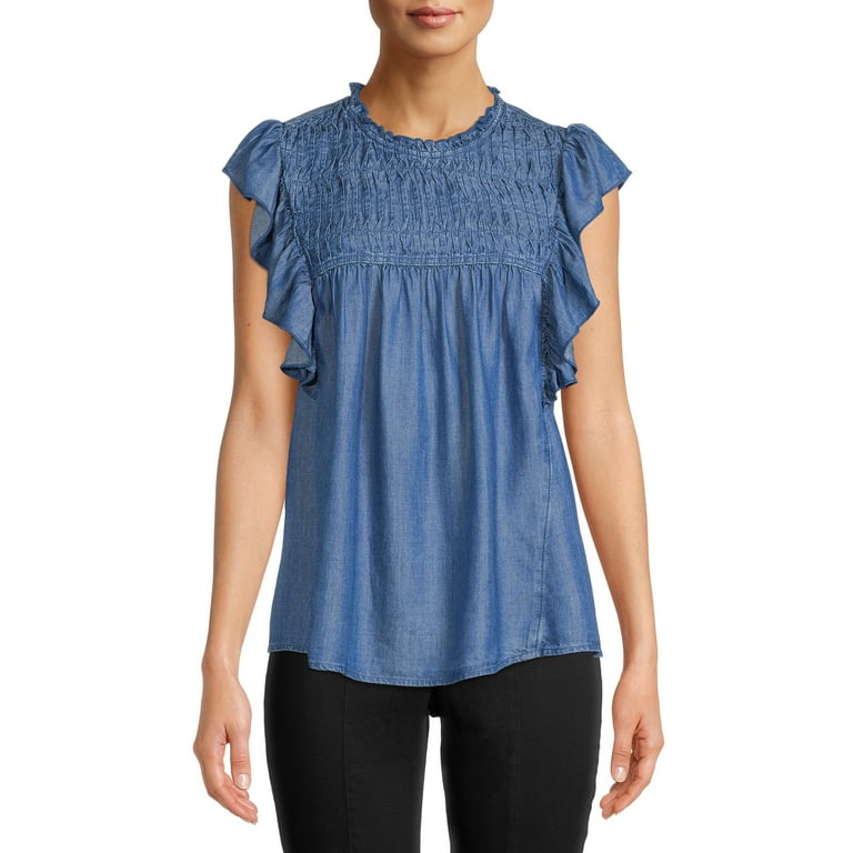 Short sleeve deals smock top