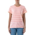thumbnail image 1 of Time and Tru Women's Short Sleeve Slub Crew T-Shirt, 1 of 8