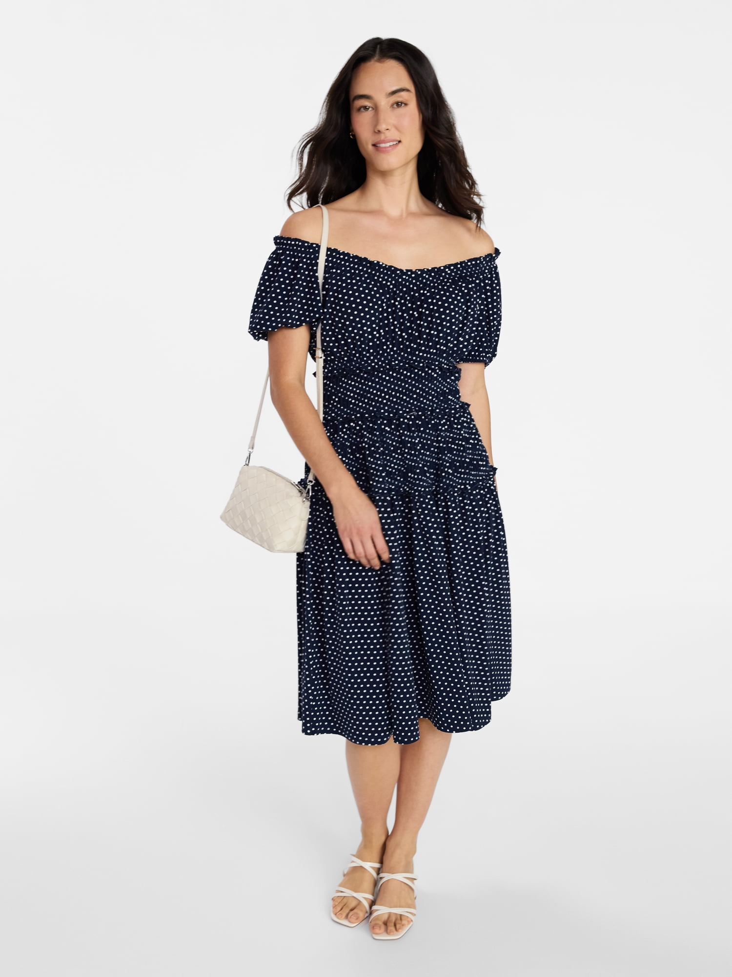 knee length dresses for ladies Steve Madden® Francis Short Sleeve Knit Dress