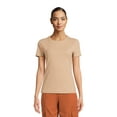 thumbnail image 1 of Time and Tru Women's Short Sleeve Smoothing T-Shirt, Sizes XS-XXXL, 1 of 5