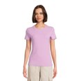 thumbnail image 1 of Time and Tru Women's Short Sleeve Smoothing T-Shirt, Sizes XS-XXXL, 1 of 5