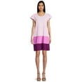 thumbnail image 1 of Time and Tru Women's Short Sleeve Tiered Knit Dress, Sizes XS-XXXL, 1 of 5