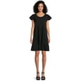 thumbnail image 1 of Time and Tru Women's Short Sleeve Tiered Knit Dress, Sizes XS-XXXL, 1 of 5