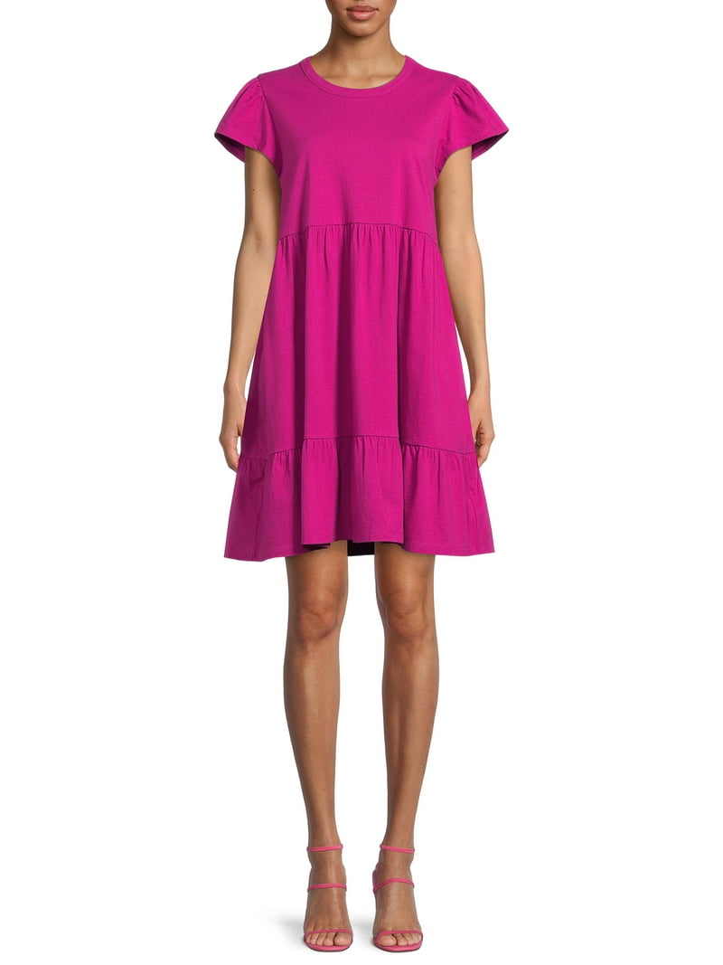 Time and Tru women's Tiered Knit Dress