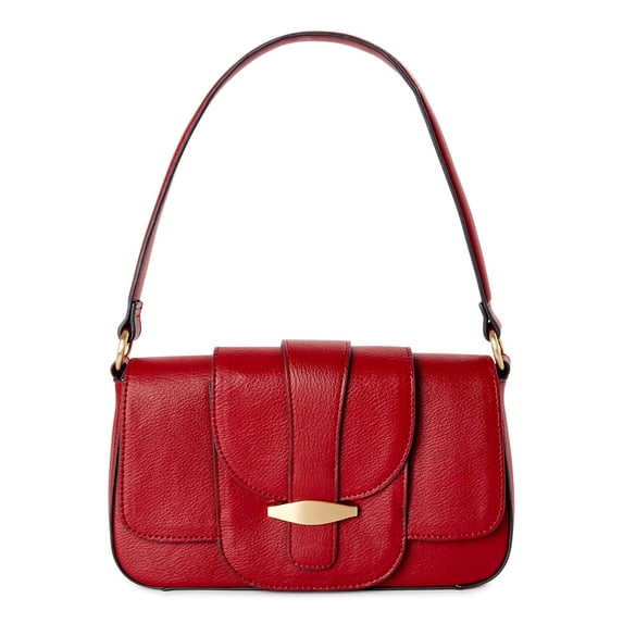 Time and Tru Women’s Shoulder Mia Handbag Red