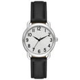 Time and Tru Women's Silver Tone Textured Dial Watch
