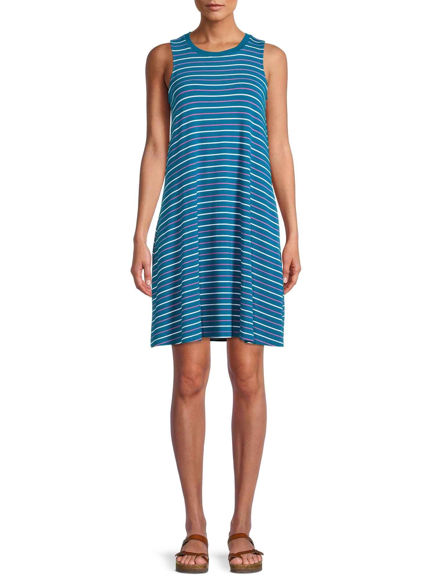 Time and Tru Women's Sleeveless Knit Dress, Sizes XS3XL