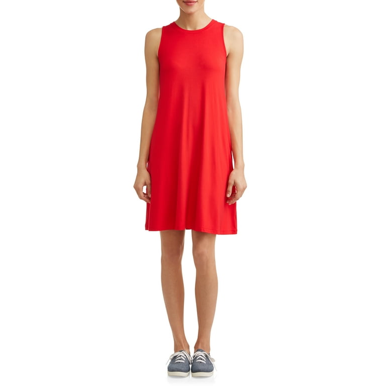 Time and tru women's sleeveless knit dress clearance