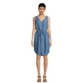 thumbnail image 1 of Time and Tru Women's Sleeveless Utility Dress, Sizes XS-XXXL, 1 of 5