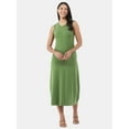 thumbnail image 1 of Time and Tru Women's and Women's Plus Slub Cotton Tank Midi Dress, Sizes XS-XXXL, 1 of 4