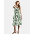 thumbnail image 1 of Time and Tru Women's Smocked Midi Dress, Sizes XS-XXXL, 1 of 3