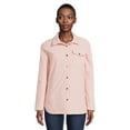 thumbnail image 1 of Time and Tru Women's Snap Front Shacket, Sizes XS-3X, 1 of 5