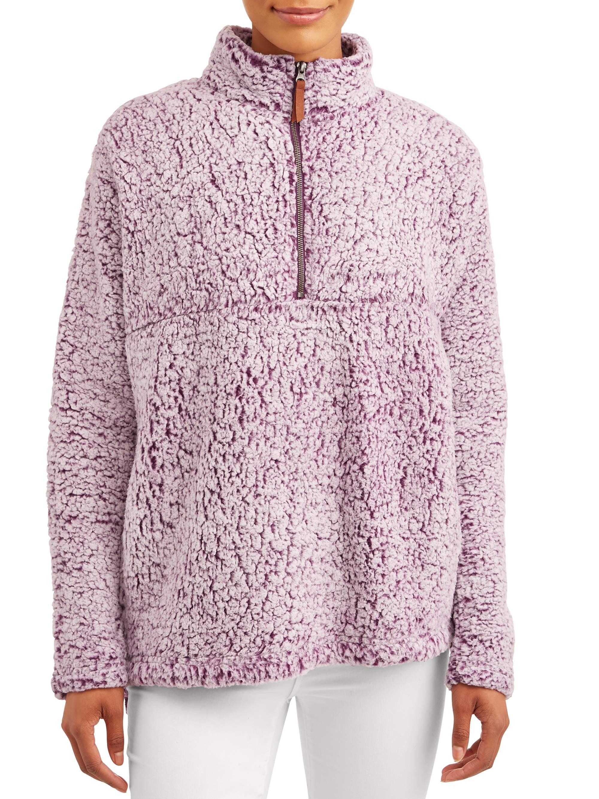 Time Tru Women s SnowWomen s Snow Tipped Quarter Zip Jacket