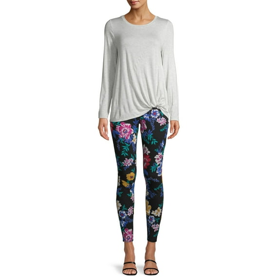 Time and Tru Women's Soft Knit Print Jeggings