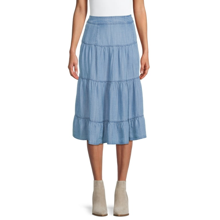 Tier women's midi skirts top