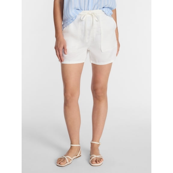 Time and Tru Women's Soft Utility Shorts, 4 in Inseam, Sizes XS-XXXL