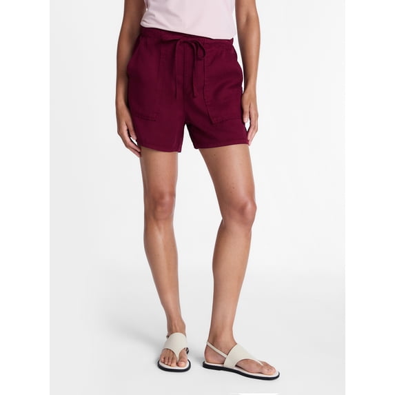 Time and Tru Women's Soft Utility Shorts, 4" Inseam, Sizes XS-XXXL