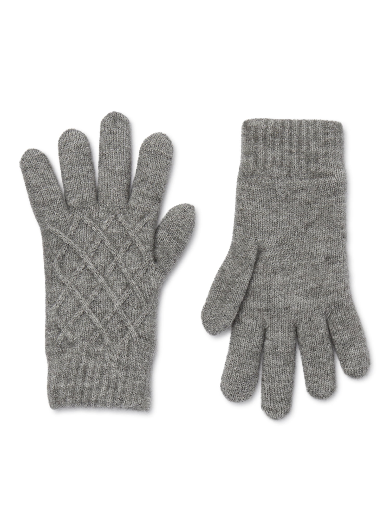 Time and Tru Women's Solid Knit Gloves - Walmart.com