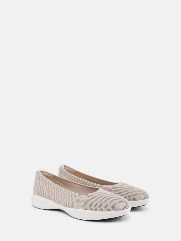 Women's Sporty Comfort Ballet Flats, Wide Width