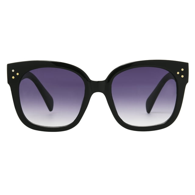 Time and Tru Women's Square Black Sunglasses