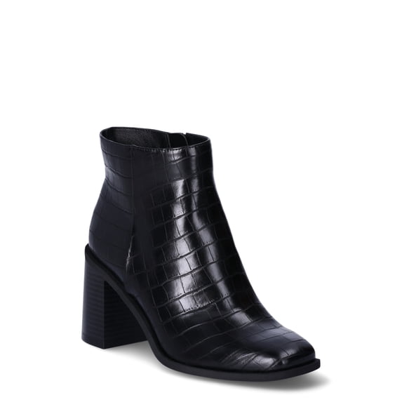 Time and Tru Women's Square Toe Ankle Boot