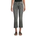 thumbnail image 1 of Time and Tru Women's Straight Crop Jeans, 1 of 4