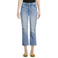 thumbnail image 1 of Time and Tru Women's Straight Crop Jeans, 1 of 5