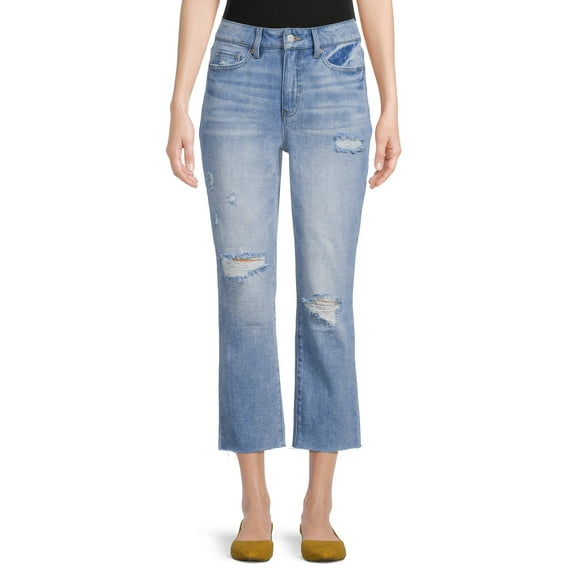 Time and Tru Women's Straight Crop Jeans