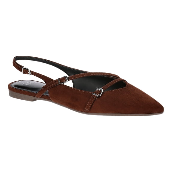 Time and Tru Women's Strappy Sling Back Flats