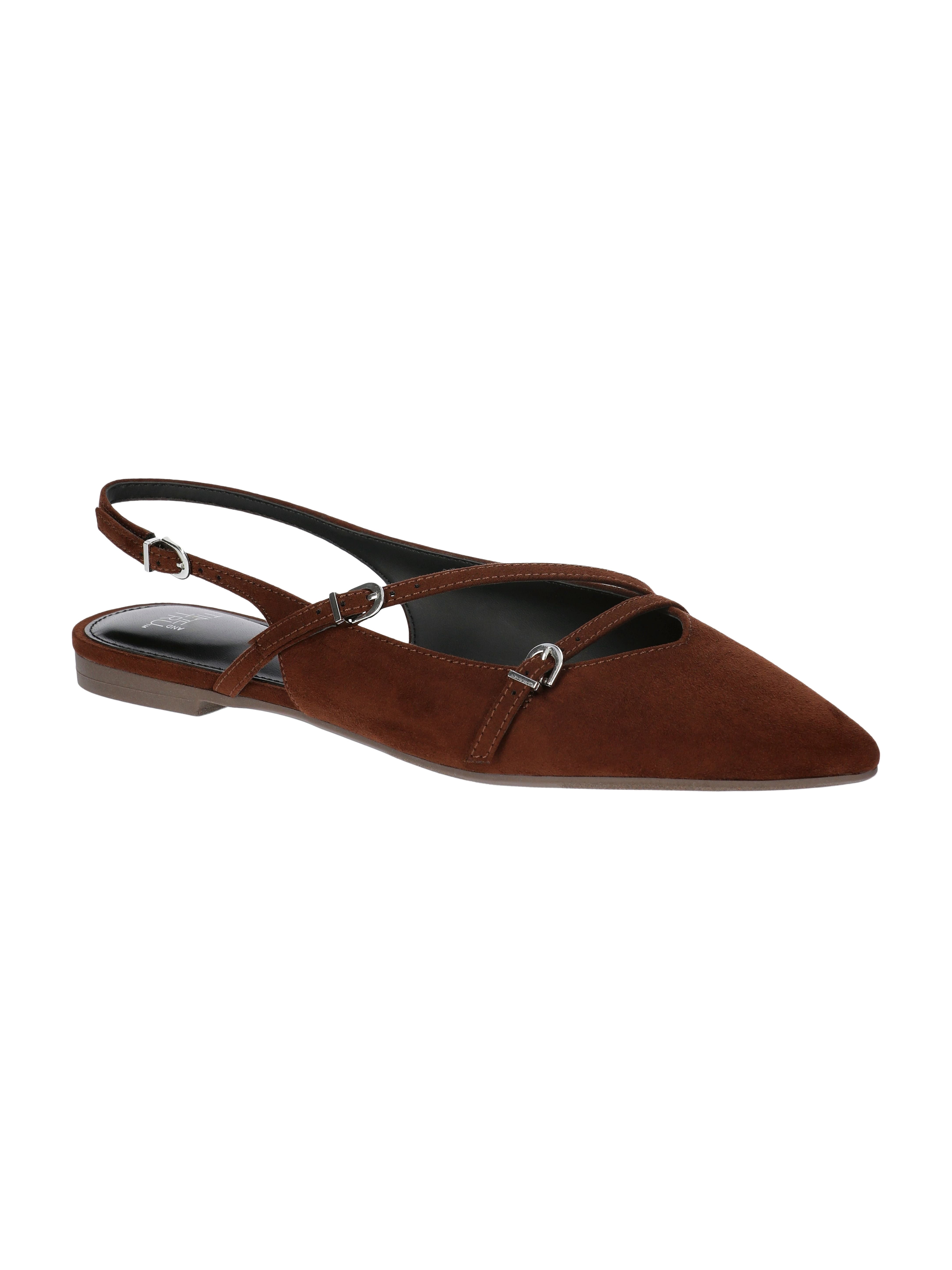 Time and Tru Women's Strappy Sling Back Flats