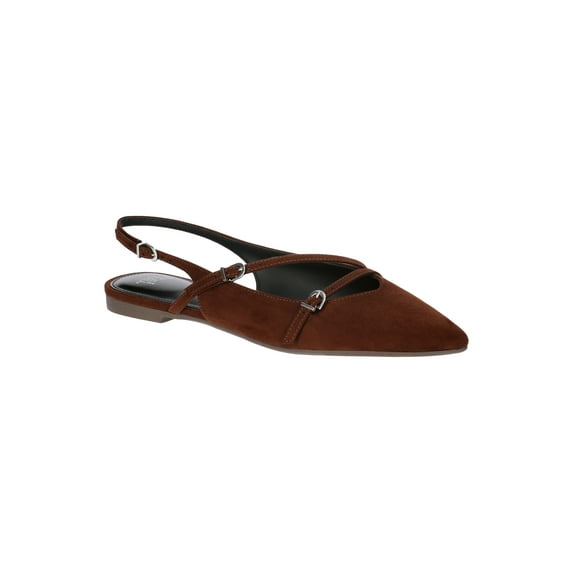 Time and Tru Women's Strappy Sling Back Flats
