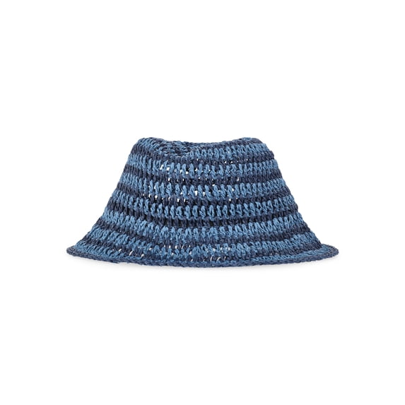 Time and Tru Women’s Straw Bucket Vacay Hat, One Size
