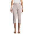 thumbnail image 1 of Time and Tru Women's Stretch Capri Pants, 21" Inseam, Sizes 2-20, 1 of 5