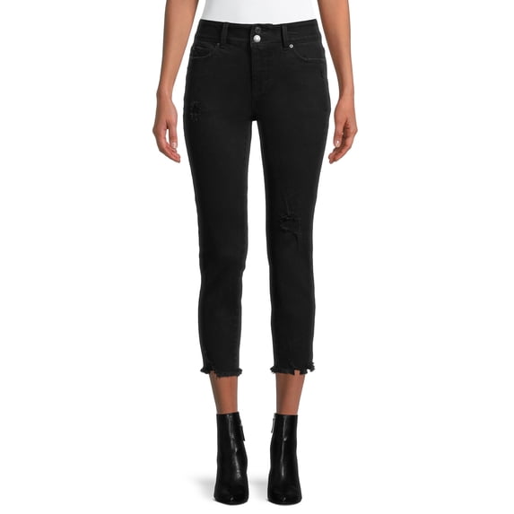 Time and Tru Women's Stretch Denim Capri Jeans