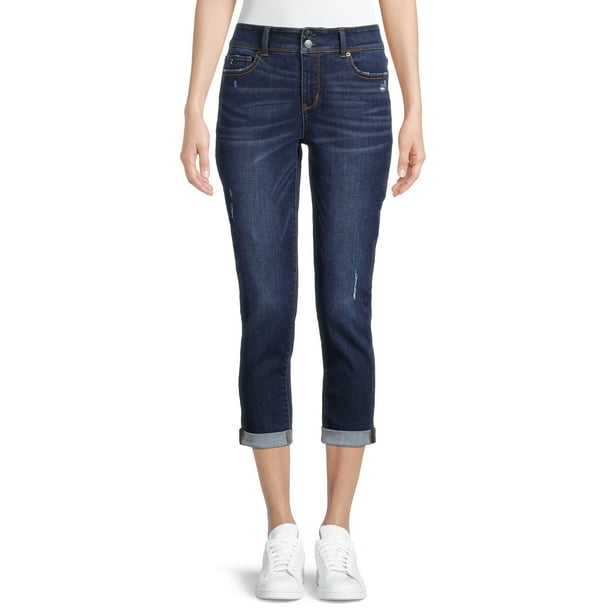 Time and Tru Women's Stretch Denim Capri Jeans