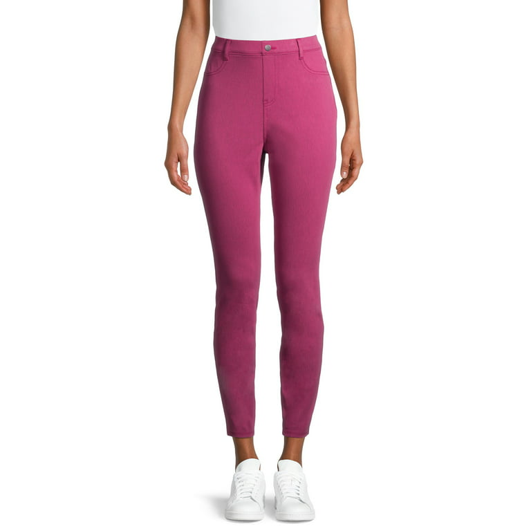 Time and Tru Women's Stretch Knit Jeggings (as1, Alpha, x_s